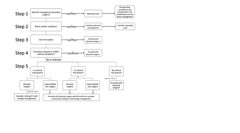 ACC/AHA 2009 Guidelines for Preoperative Assessment