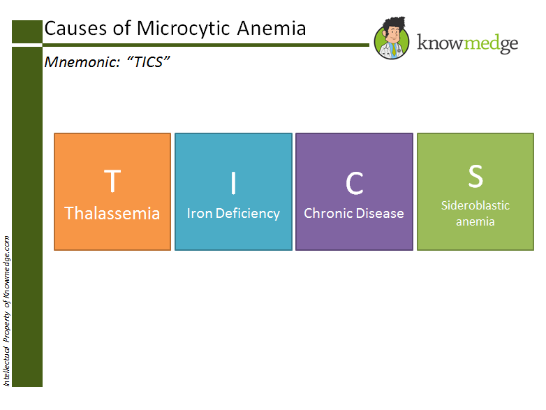 Medical Mnemonics Causes Of Microcytic Anemia Tics Usmle Internal Medicine Abim Board Exam Review Blog