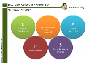 Medical Mnemonics for secondary causes of hypertension - "CHAPS"