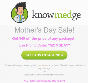 Knowmedge Mother's Day - IM QBank Sale